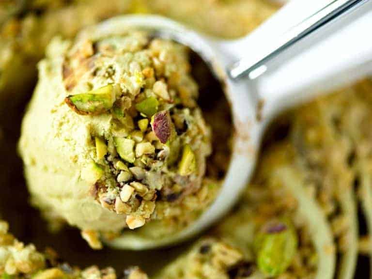 Pure pistachio butter in the ice cream and gelato industry
